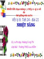 Bài 21: Nhiệt năng
