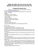 Kịnh bản hội diễn mừng Ngày nhà giáo Việt Nam