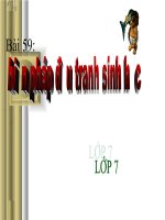 Bàii 59: Biện pháp đấu tranh sinh học