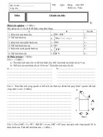 Kiểm tra Hình học 9 chương IV