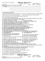 Kiểm tra 15'' HK II lớp 11