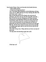 Đặt âm thanh trong WIN