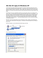 Ghi đĩa CD ngay từ Windows XP