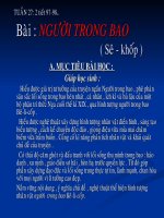 Tiết 97, 98: Người trong bao