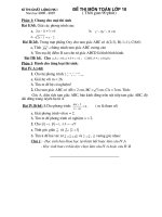 Đề thi Học Kỳ I (chung)