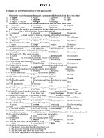 de thi trac nghiem TA chuẩn