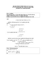 Đề tuyển sinh vào 10 THPT