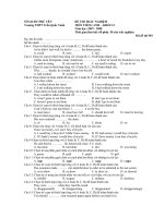 ĐỀ THI TRẮC NGHIỆM 12 (Đề 2)