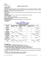 Ma trận và đề HKI SH6 08-09