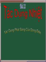 Bài 22: Tác dụng nhiệt và tác dụng phát sáng của dòng điện