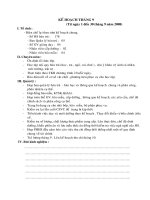 kế hoạch bán trú tháng trọn năm