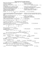 Bài tập áp dụng cho chuyên đề chuỗi p/ư