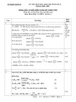đáp án HSG tỉnh Nghệ An