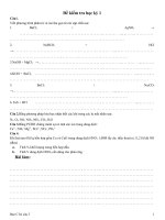 đề kiểm tra học kì 1 lớp 11 cả hai ban