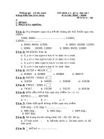 ĐỀ KHẢO SÁT MÔN TOÁN KHỐI LỚP 4.DOC