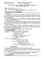 Bản đánh giá cán bộ GV