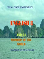 Unit 14: Wonders of the world. Lesson 1
