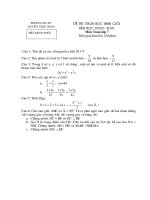 Đề thi học sinh giỏi Toán 7