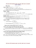 Đề dự bị đại học 2007