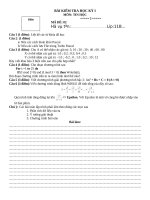 De Thi HK 1 Khoi 11 (De 2)