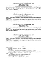 Đề thi HK 1 - Lịch sử 7