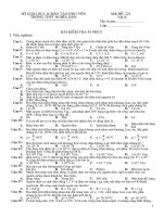 XK: KT 1 tiet lop 11 Chuyen de (de 2)