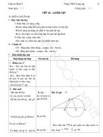 Giáo án Hình học 9 học kỳ II