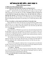 Kế hoạch Hoá8 cho năm 2008