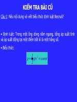 bài 43: ứng dụng ĐL Becnuli (NC)