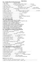 EXERCISES FOR CONSOLIDATION -GRADE 8