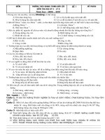 Kiểm tra Vật lý 8 học kỳ II (trường Quang Trung - Bảo Lộc)