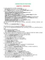 Special Hints On Prepositions