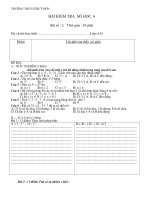 Bài kiểm tra số học 45 phút