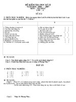 dề kiểm tra học kì II - nhạc 6
