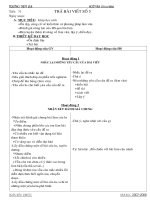 Mẫu trả bài văn