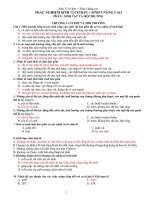 TRẮC NGHIỆM 12 CƠ BẢN + SINH 9 NÂNG CAO