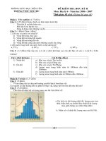 Đề kiểm tra HK II Địa 6