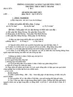 đề kiểm tra I tiết học kỳ I