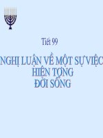 Tiết 99: Nghị luận hiện tượng đời sống