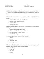 Đề kiểm tra HK II lớp 9 (90 phút)