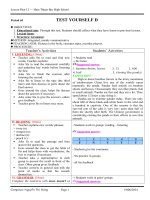 TEST YOURSELF D - NTH