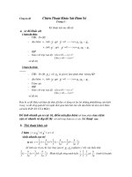 khảo sát hàm số