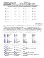 Kiểm tra anh văn 9 tiết 59