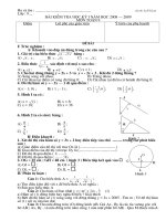 đề kiẻm tra học kỳ I môn toán THCS