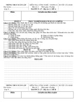 DE KIEM TRA CONG NGHE CHUONG II