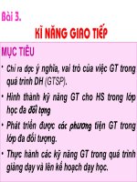 Kĩ năng giao tiếp của trẻ khuyết tật