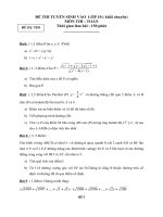 De thi thu - Dap an Tuyen sinh 10