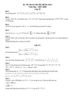 Đề Thi HSG Duyên Hải Bắc Bộ