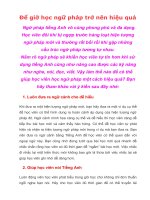 ĐỂ GIỜ HỌC NGỮ PHÁP TRỞ NÊN HIỆU QUẢ