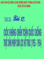 Tiết 35-Cuộc kháng chiến chống thực dân Pháp kết thúc